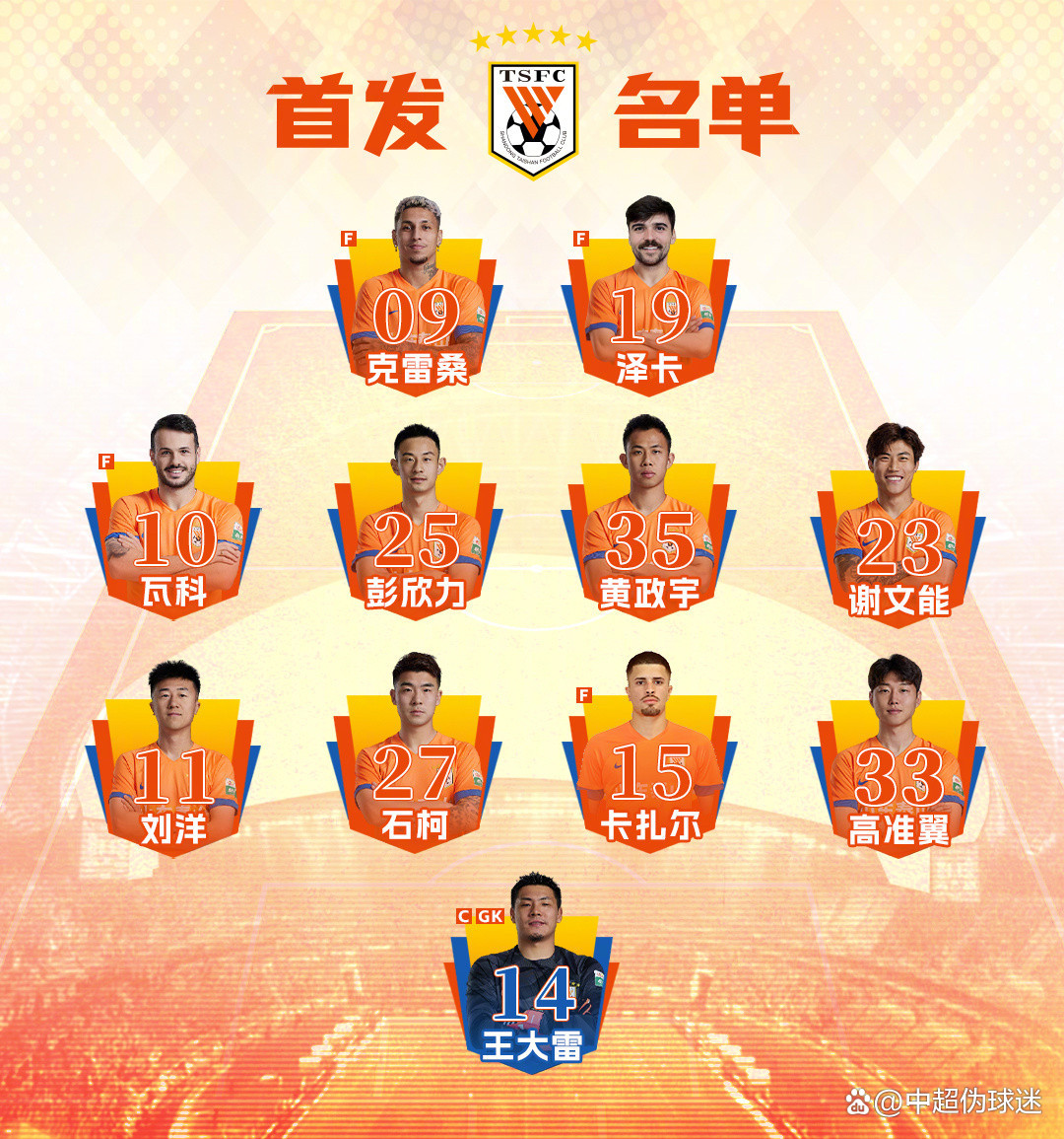 包含凭借一波山东泰山，亚冠成功三杀，现场观众齐声高喊的词条